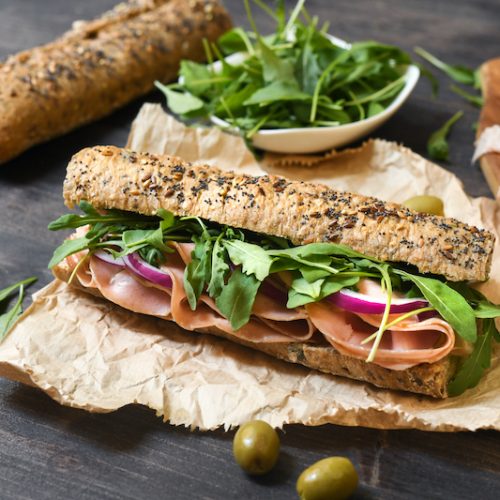 Panino con mortadella